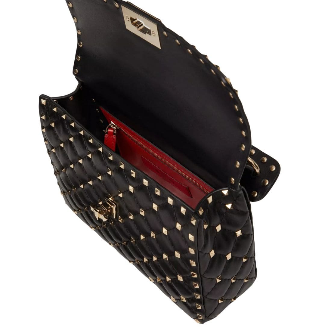 VALENTINO GARAVANI MEDIUM NAPPA ROCKSTUD SPIKE BAG - Image 8