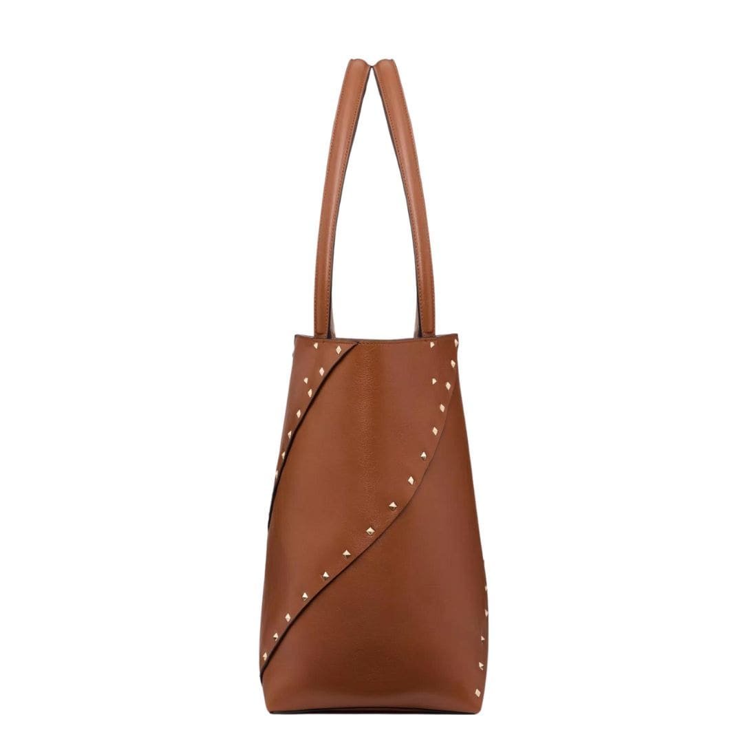 VALENTINO GARAVANI ROCKSTUD WISPY SHOPPING BAG IN CALFSKIN - Image 4