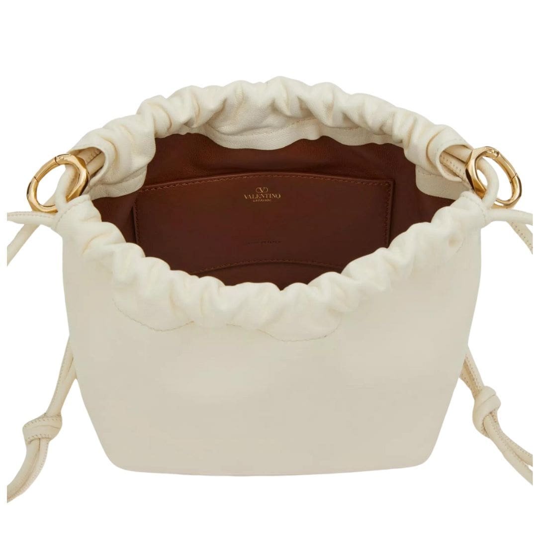 VALENTINO GARAVANI VLOGO POUF NAPPA LEATHER MINI BUCKET BAG - Image 6