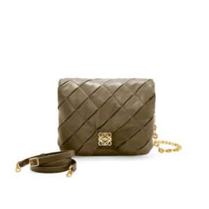 LOEWE GOYA PUFFER BAG IN SHINY LAMBSKIN