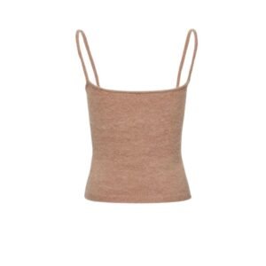 MAGDA BUTRYM MOHAIR TANK TOP IN CARAMEL