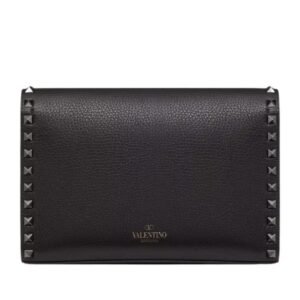 VALENTINO GARAVANI SMALL ROCKSTUD GRAINY CALFSKIN CROSSBODY BAG