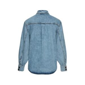MAGDA BUTRYM CLASSIC OVERSIZED DENIM SHIRT IN FADED BLUE