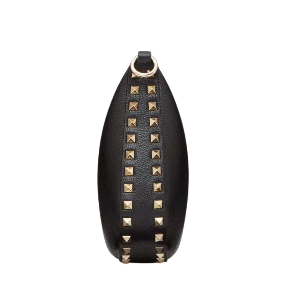 VALENTINO SMALL ROCKSTUD HOBO BAG IN GRAINY CALFSKIN - Image 6