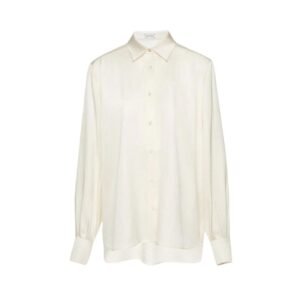 MAGDA BUTRYM CLASSIC SILK SHIRT IN CREAM