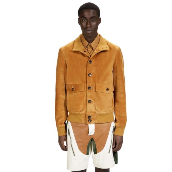 BALLY BOMBER JACKET IN BROWN SUEDE - Image 3