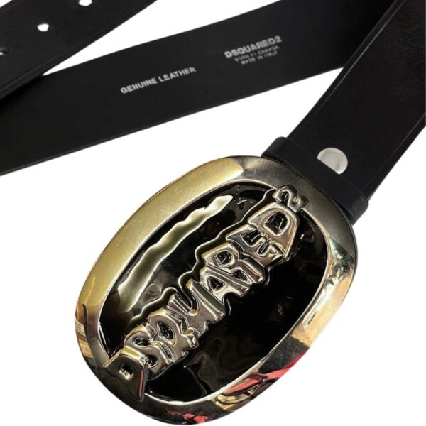 DSQUARED2 PLAQUE BELT GOLDEN - Image 4