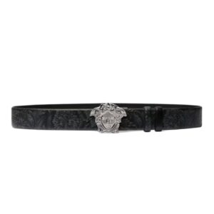 VERSACE LA MEDUSA REVERSIBLE LEATHER BELT