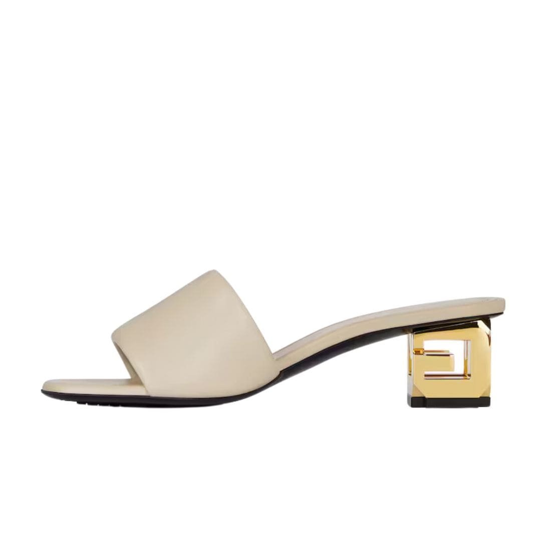 GIVENCHY CUBE MULES IN LEATHER - Image 3
