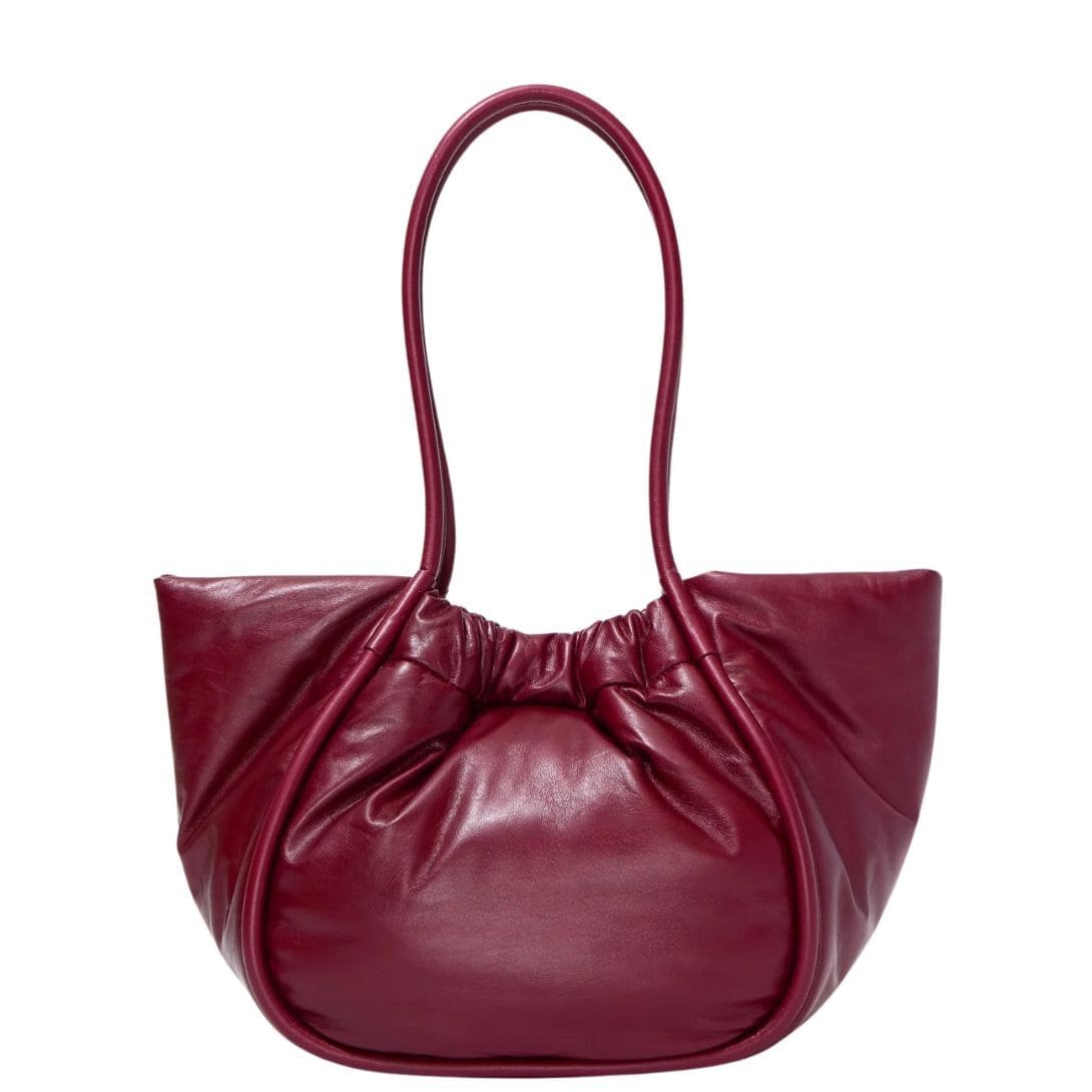 PROENZA LARGE RUCHED TOTE IN PUFFY NAPPA GARNET - Image 5