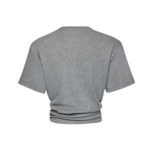 MAGDA BUTRYM KNOTTED T SHIRT IN GREY