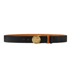 VERSACE MEDUSA BIGGIE REVERSIBLE LEATHER BELT 4 CM