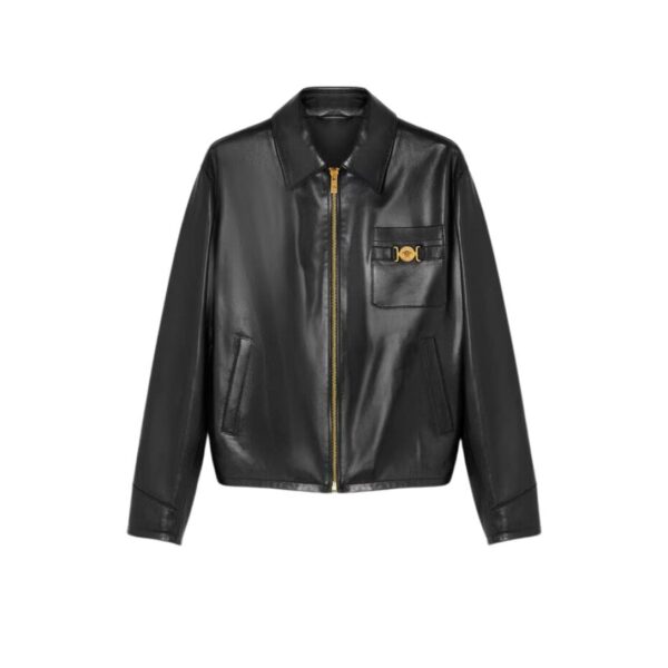 VERSACE BLOUSON LEATHER JACKET