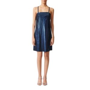 STOULS BABANELA LEATHER SLIP DRESS