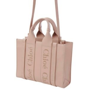 CHLOE SMALL WOODY TOTE BAG NOMAD BEIGE