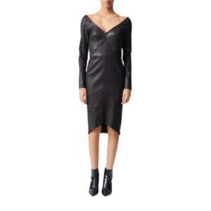 STOULS DORIS THE GRAPHIC LEATHER DRESS