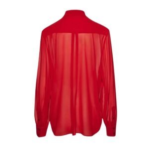 MAGDA BUTRYM SHEER CLASSIC SHIRTS IN RED