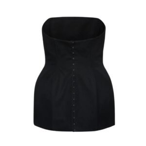 MAGDA BUTRYM STRAPLESS HOURGLASS CORSET IN BLACK