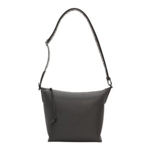 LOEWE SMALL CUBI CROSSBODY BAG IN SUPPLE SMOOTH CALFSKIN AND JACQUARD