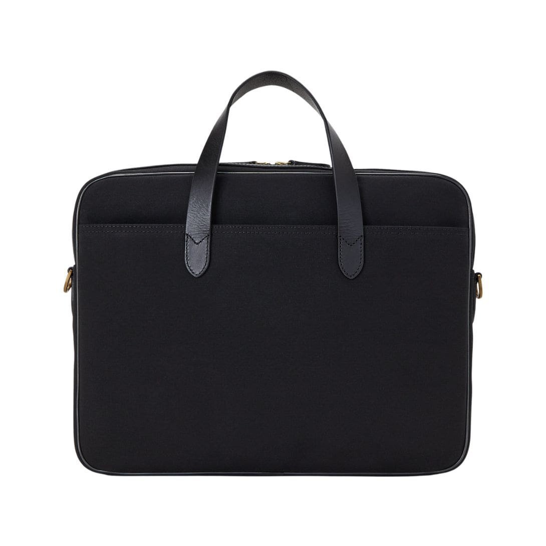 RALPH LAUREN LEATHER-TRIM CANVAS BRIEFCASE - Image 2