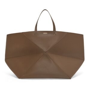 LOEWE XXL PUZZLE FOLD TOTE BAG IN SHINY CALFSKIN