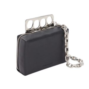 ALEXANDER MCQUEEN MANS THE GRIP MINI BAG IN BLACK