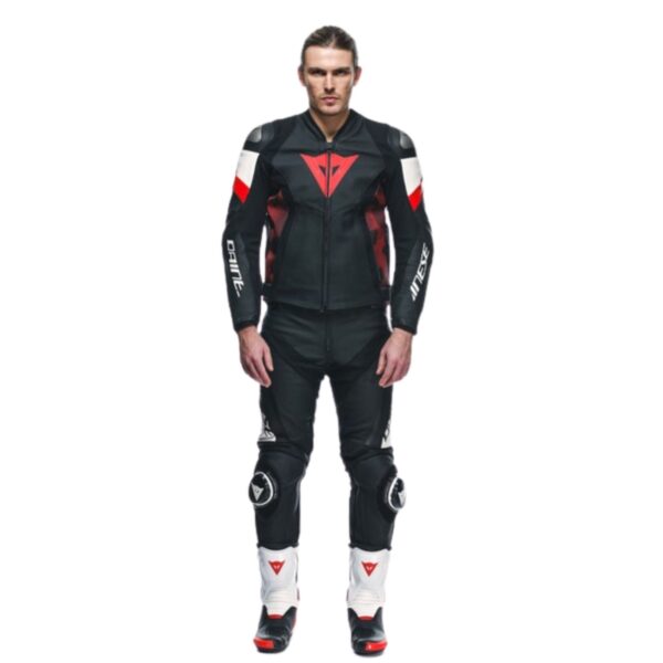 DAINESE AVRO 5 LEATHER JACKET RED - Image 5