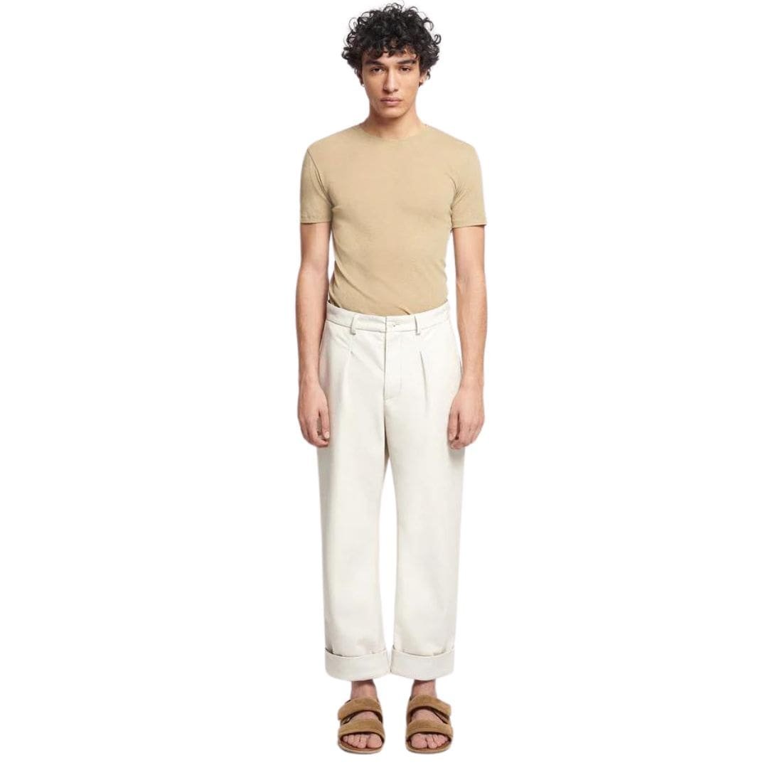 NANUSHKA ZAYDEN REGENRATED LEATHER TAPERED PANTS CRAYON - Image 4