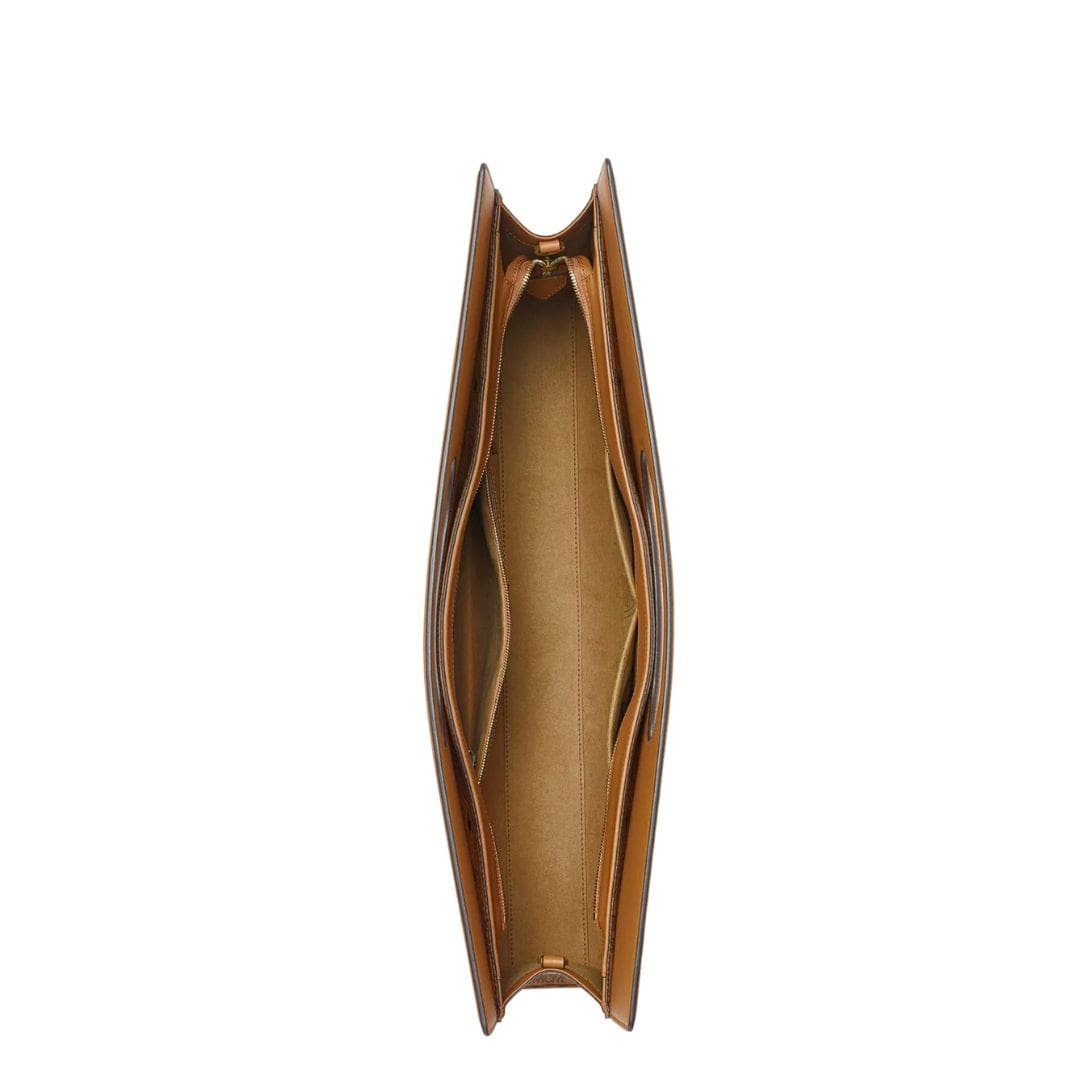 MCM DIAMOND TOTE IN VISETOS LEATHER MIX COGNAC - Image 4