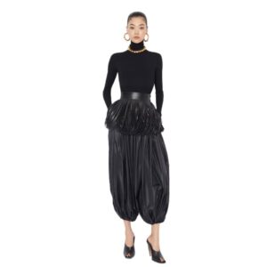 ALAIA FRINGED LEATHER BELT