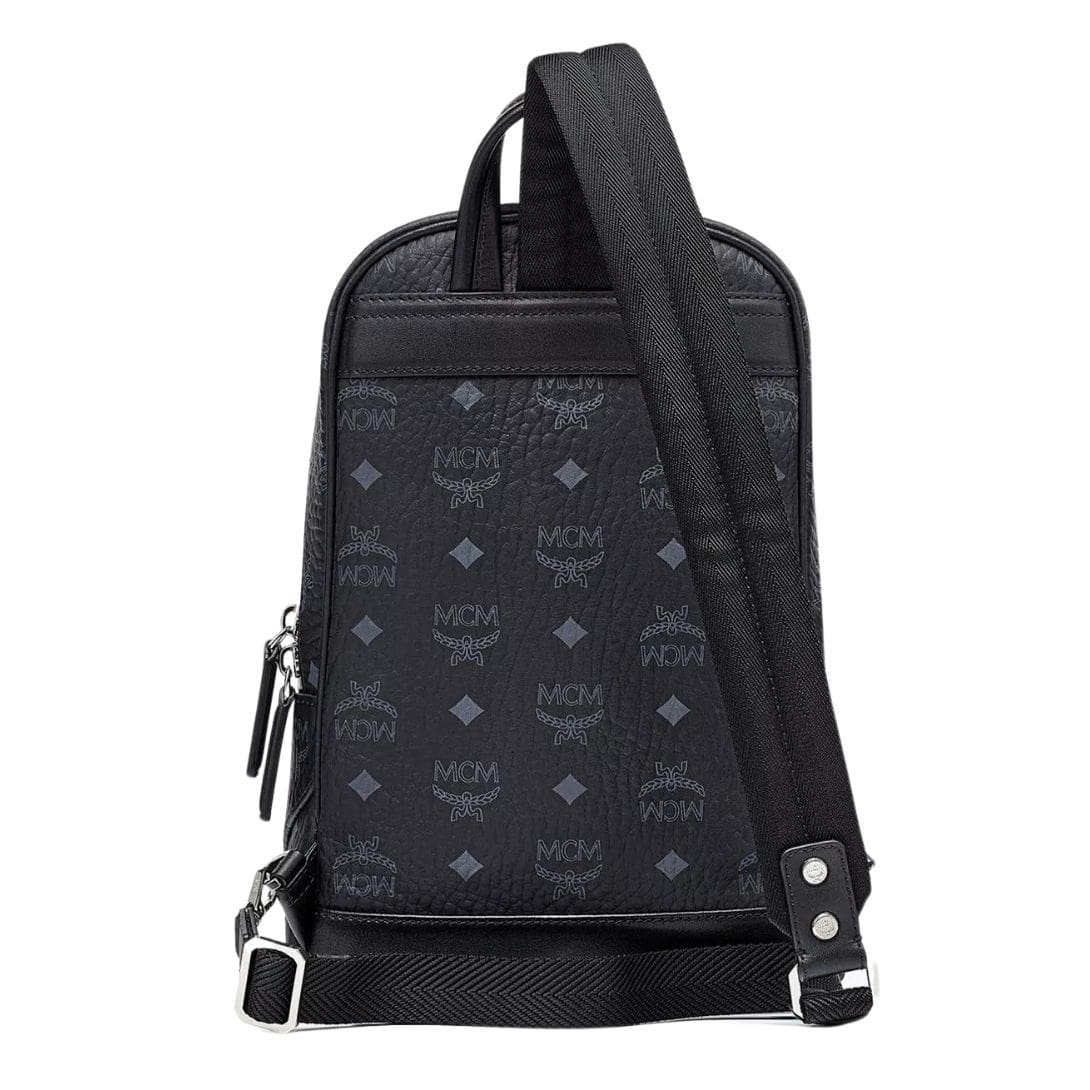 MCM AREN SLING BAG IN VISETOS BLACK - Image 4