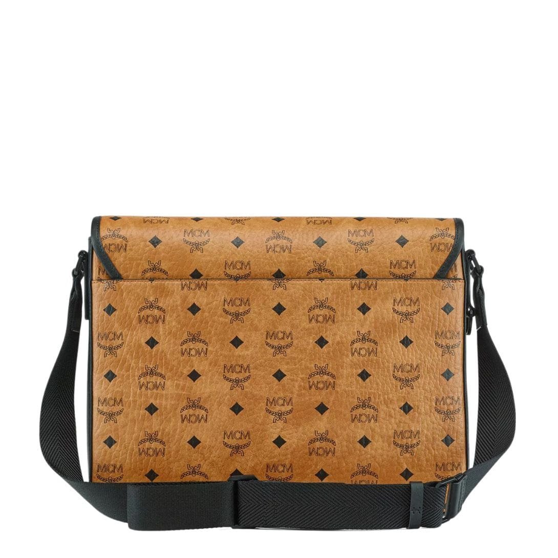 MCM KLASSIK MESSENGER IN VISETOS COGNAC - Image 4