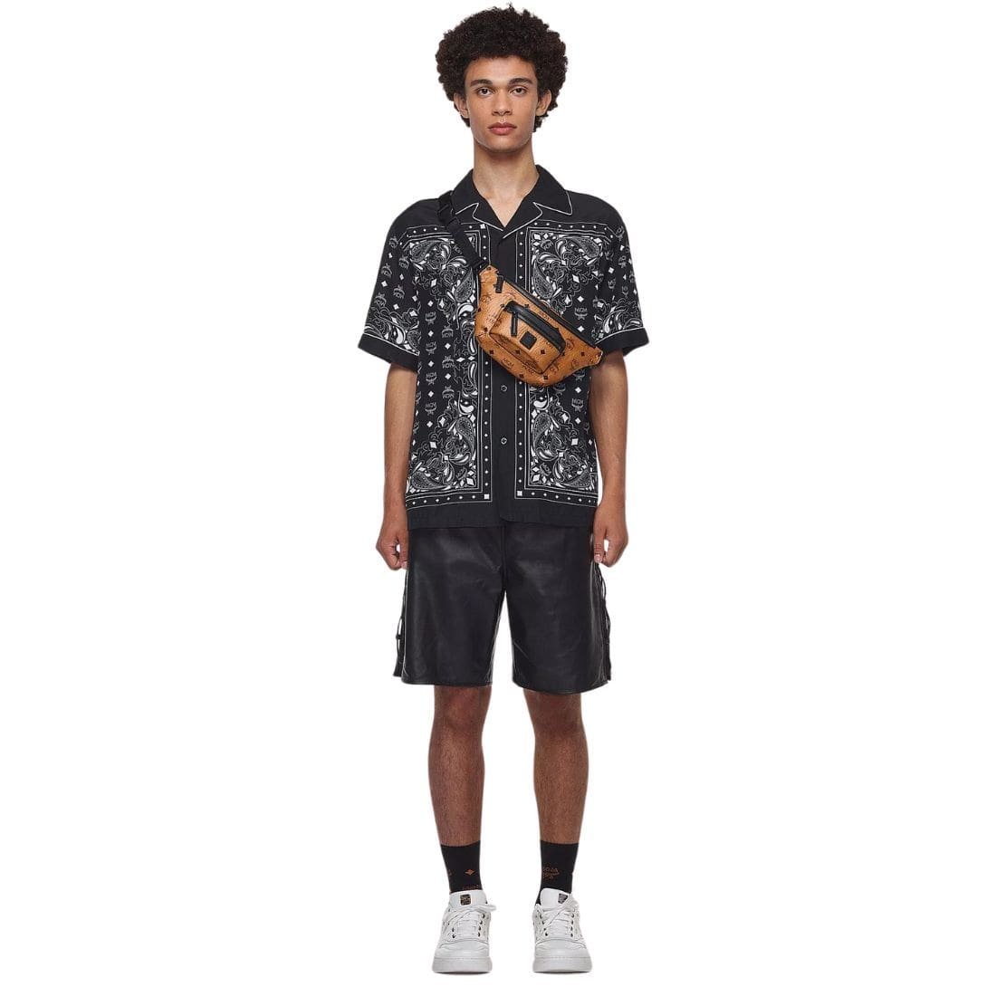 MCM FURSTEN BELT BAG IN VISETOS COGNAC - Image 4