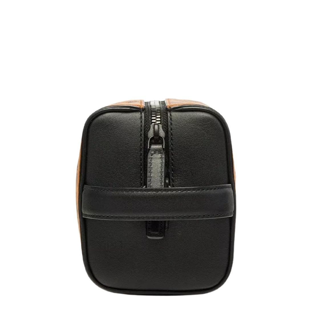 MCM OTTOMAR TOILETRY BAG IN VISETOS COGNAC - Image 4