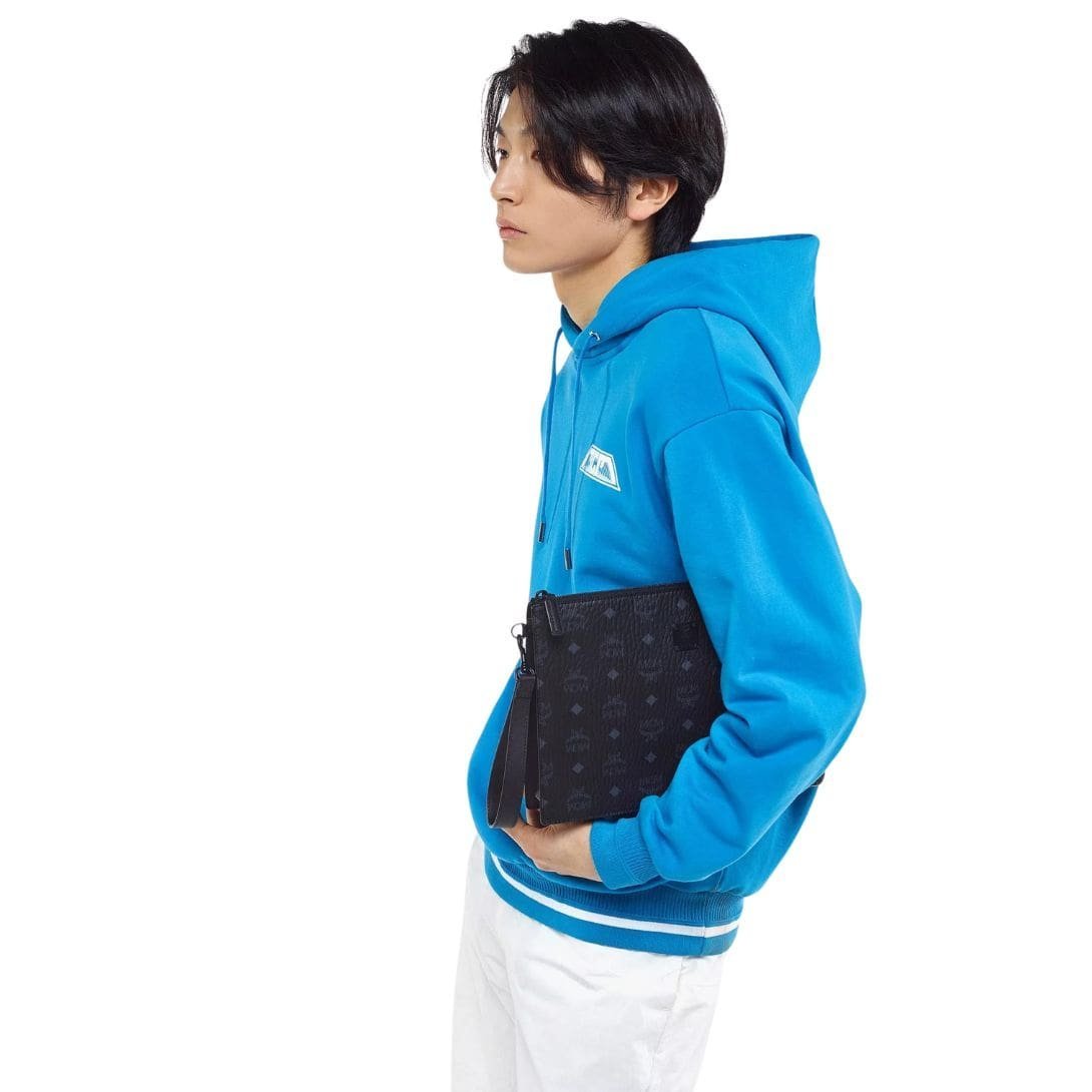 MCM AREN WRISTLET ZIP POUCH IN VISETOS BLACK - Image 4