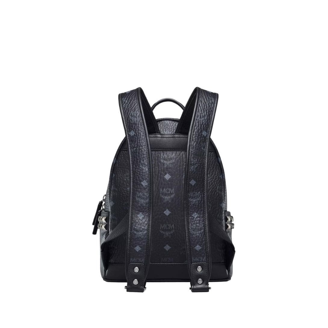 MCM SMALL STARK SIDE STUDS BACKPACK IN VISETOS BLACK - Image 5