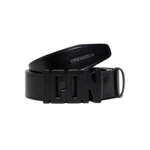 DSQUARED2 BE ICON PLAQUE BELT