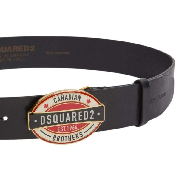 DSQUARED2 D2 CANADIAN BROTHERS PLAQUE BELT - Image 3