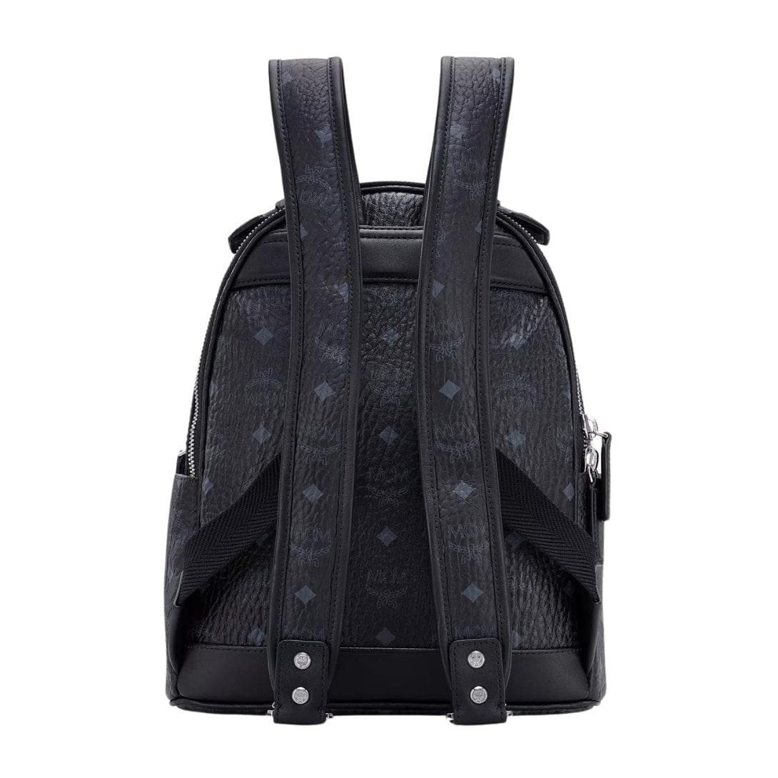 MCM SMALL STARK BACKPACK IN VISETOS BLACK - Image 4