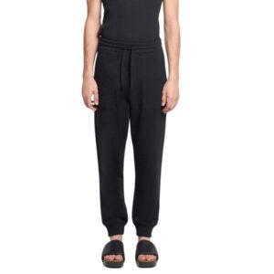 NANUSHKA SHAY ORGANICALLY GROWN COTTON SWEATPANTS BLACK