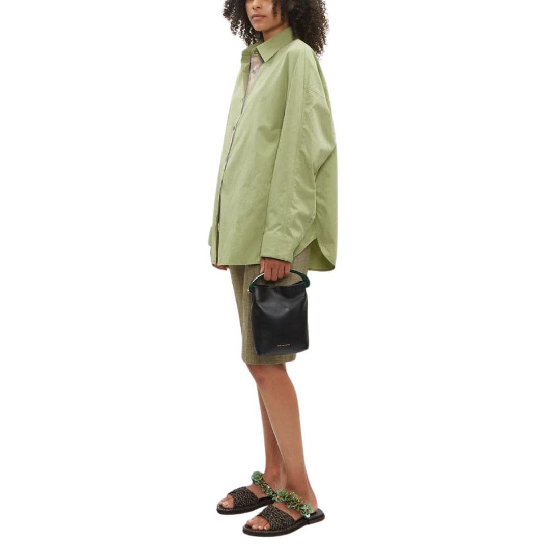 LA GARCONNE DRIES VAN NOTEN CRISP LEATHER BAG BLACK - Image 4