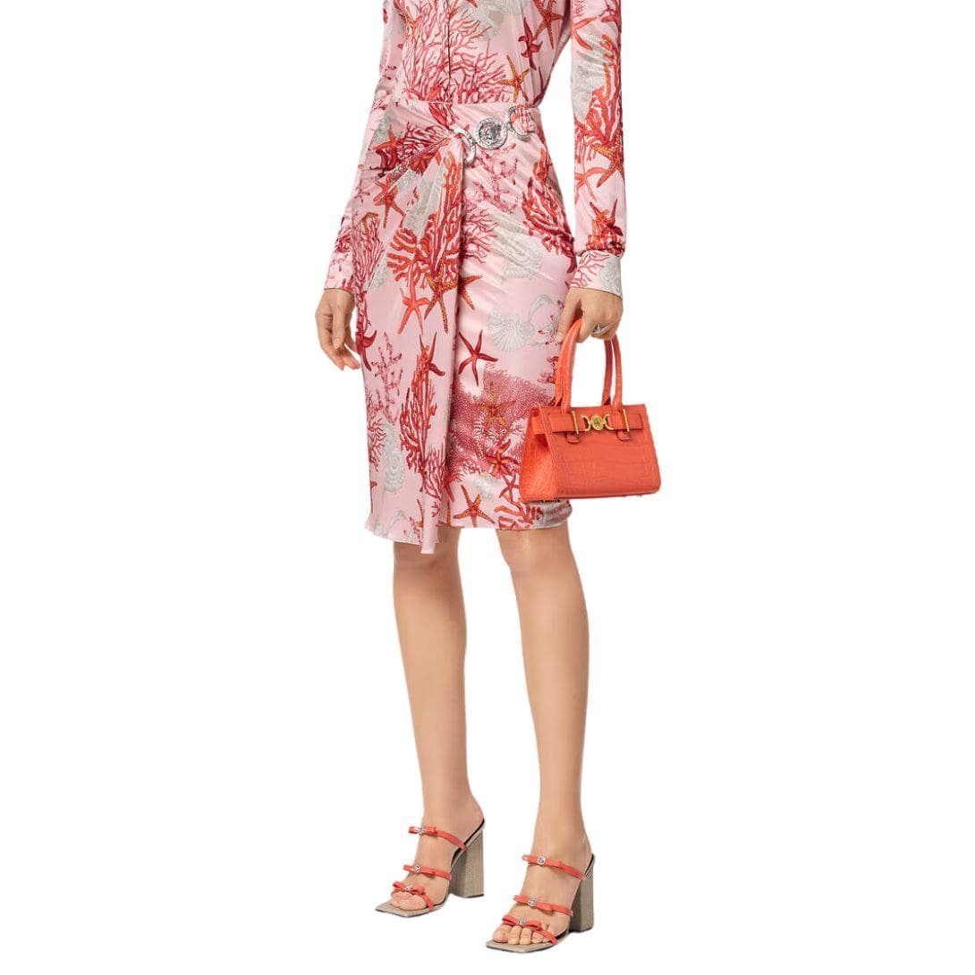 VERSACE CROC-EFFECT MEDUSA '95 SMALL TOTE BAG - Image 6