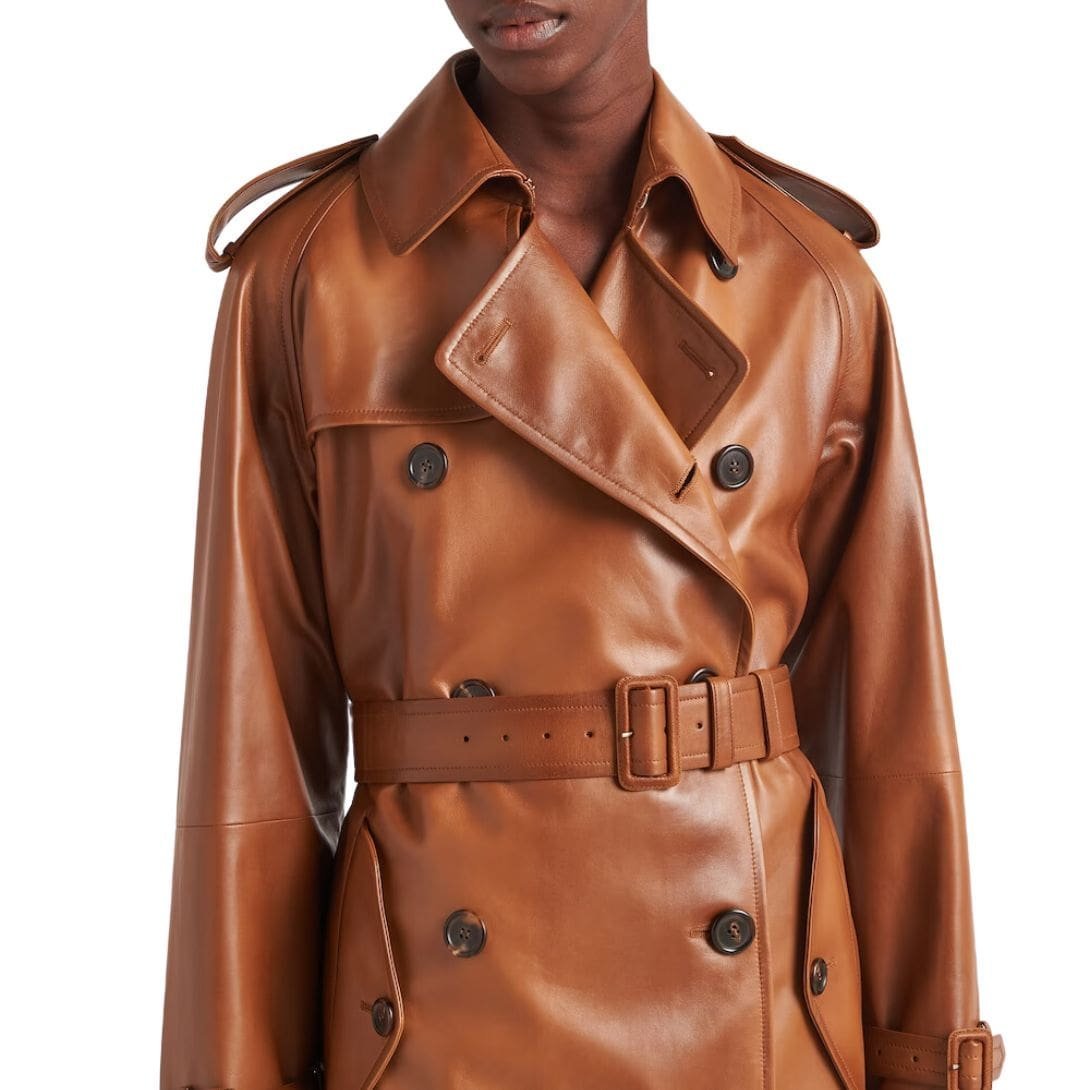 PRADA NAPPA LEATHER COAT - Image 6