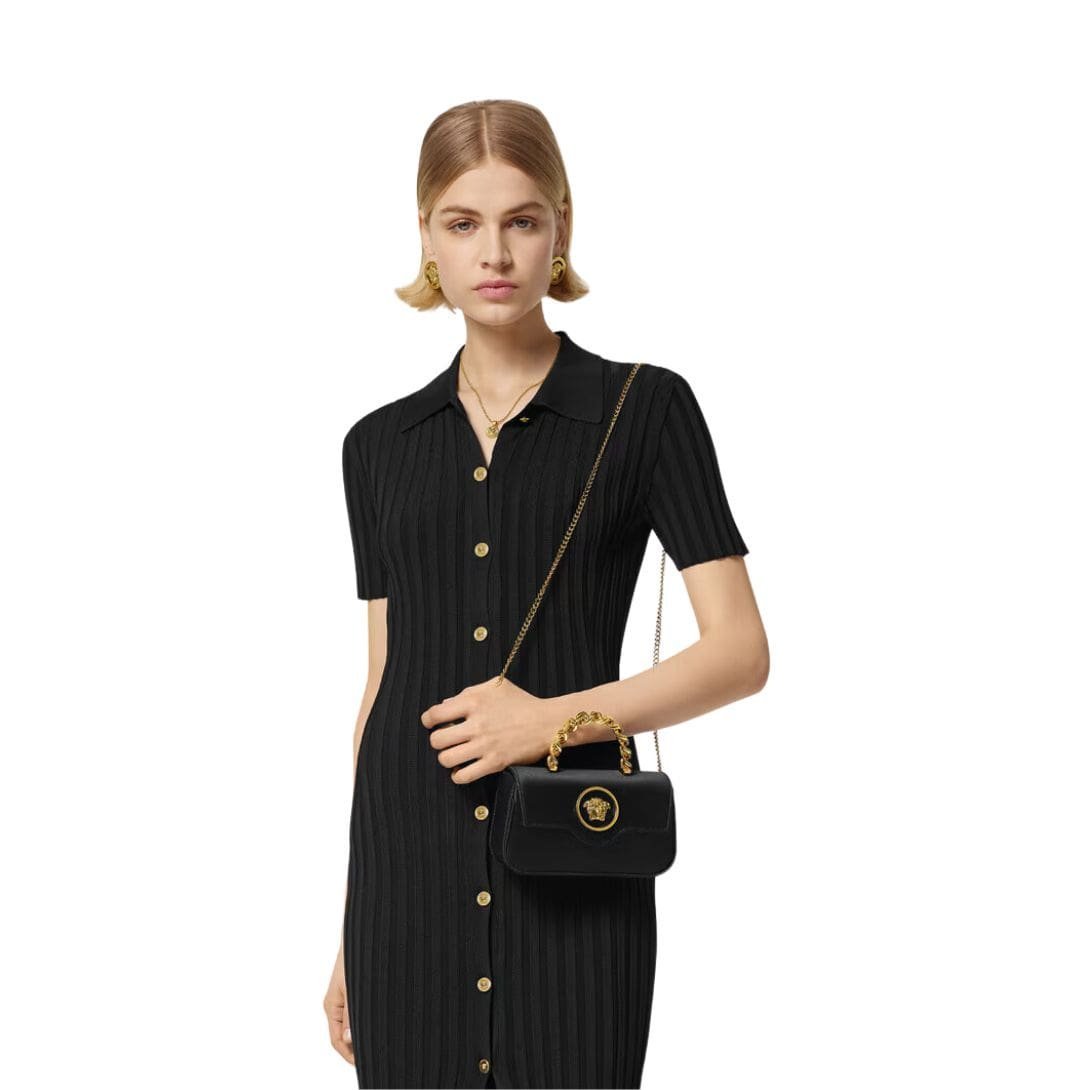 VERSACE LA MEDUSA SATIN MINI BAG - Image 5
