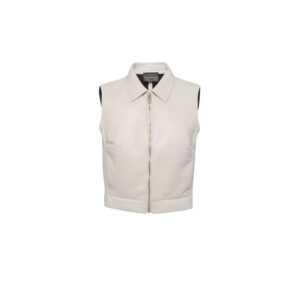 PRADA STRETCH NAPPA LEATHER VEST