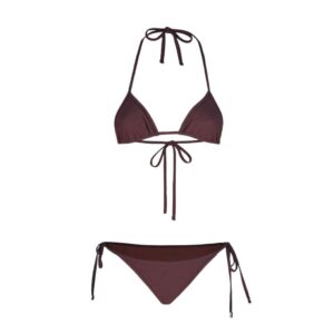 THE ATTICO DARK BROWN BIKINI