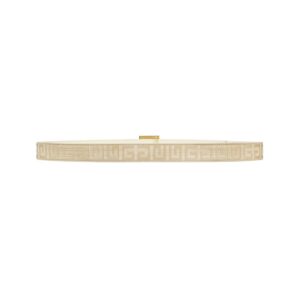 GIVENCHY 4G REVERSIBLE BELT IN COATED CANVAS NATURAL BEIGE