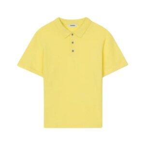 NANUSHKA ZAMIR MERINO WOOL POLO SHIRT YELLOW