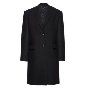 MAGDA BUTRYM OVERSIZED MIDI COAT IN BLACK