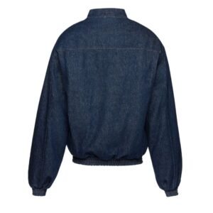 MAGDA BUTRYM OLD SCHOOL DENIM BOMBER JACKET IN INDIGO